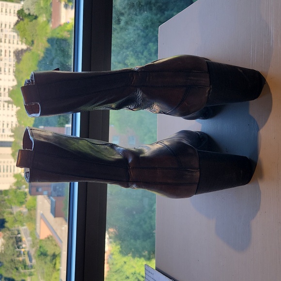 Costume National Brown heeled boots 38.5 - Picture 3 of 4